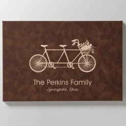 Family Adventure Leather Wall Art