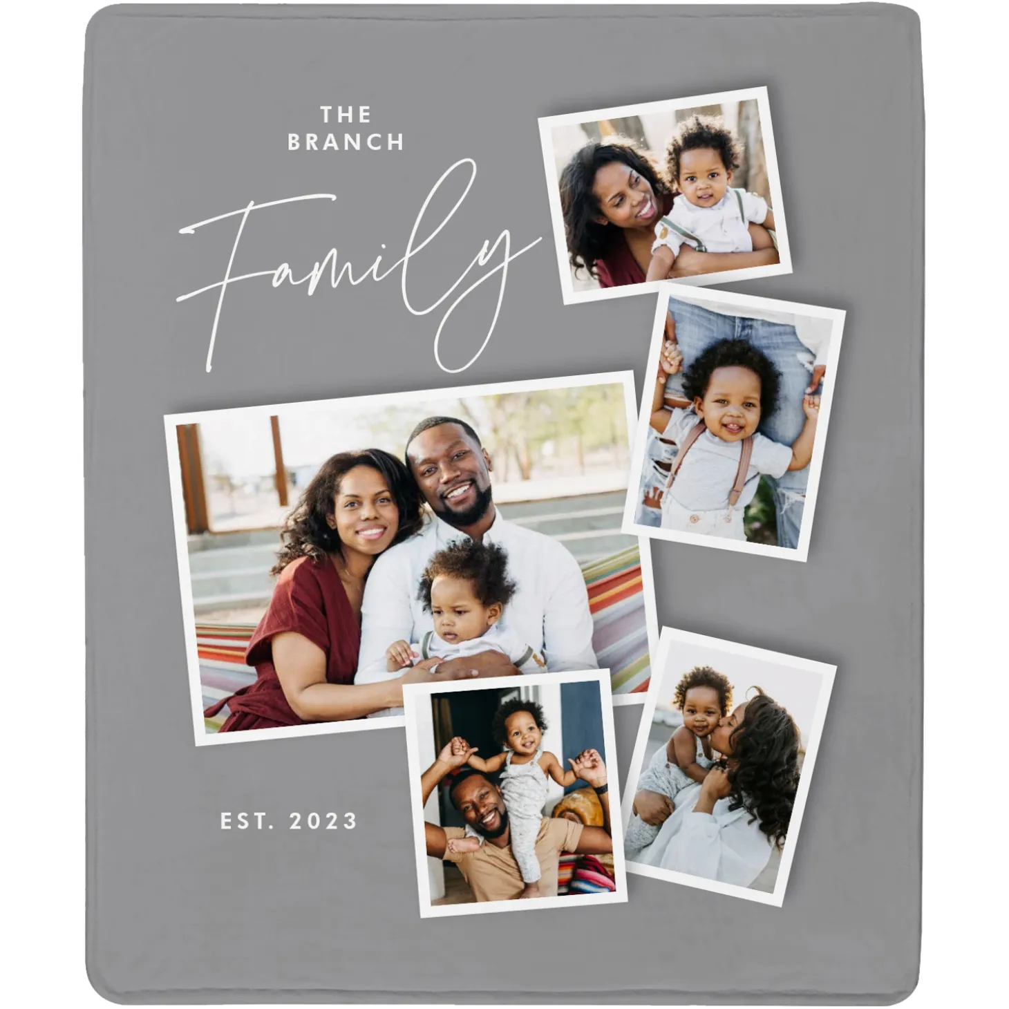 Family Album Photo Plush Blanket