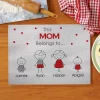 Family Belonging Glass Cutting Board