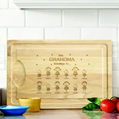 Family Belonging Maple Wood Cutting Board
