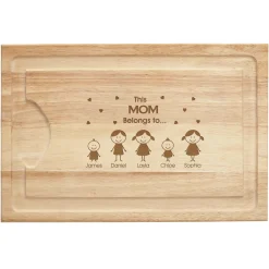 Family Belonging Maple Wood Cutting Board