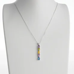 Family Birthstone Drop Necklace