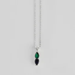 Family Birthstone Drop Necklace