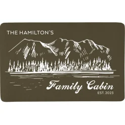 Family Cabin Doormat