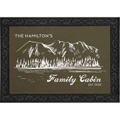 Family Cabin Doormat