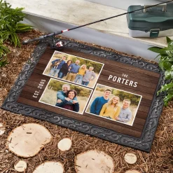 Family Fun Collage Photo Doormat