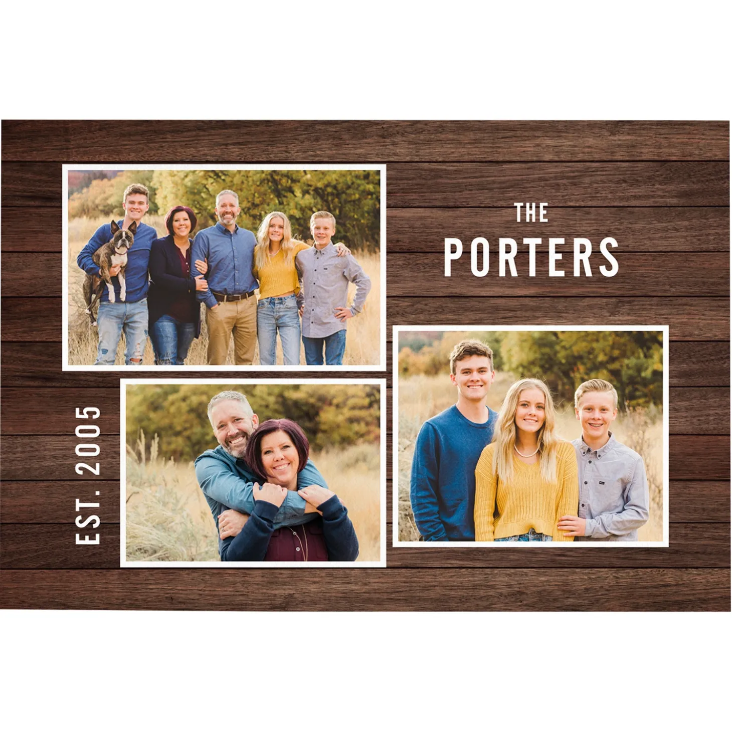 Family Fun Collage Photo Doormat