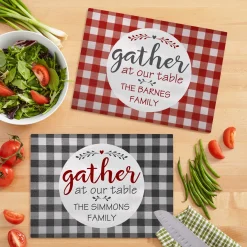 Family Gather Glass Cutting Board
