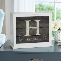 Family Initial & Name Accent Light