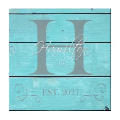 Family Initial & Name Canvas