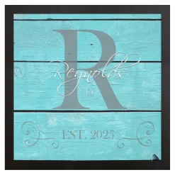Family Initial & Name Canvas