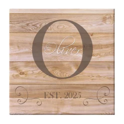 Family Initial & Name Canvas