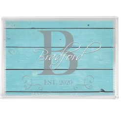 Family Initial & Name Glass Block
