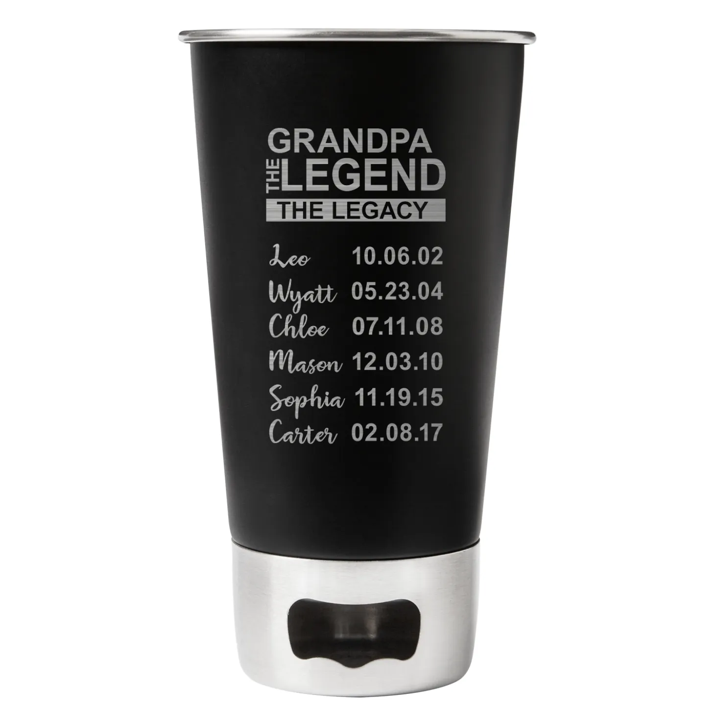 Family Legend Bottle Opening Tumbler