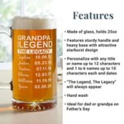 Family Legend Oversize Beer Mug