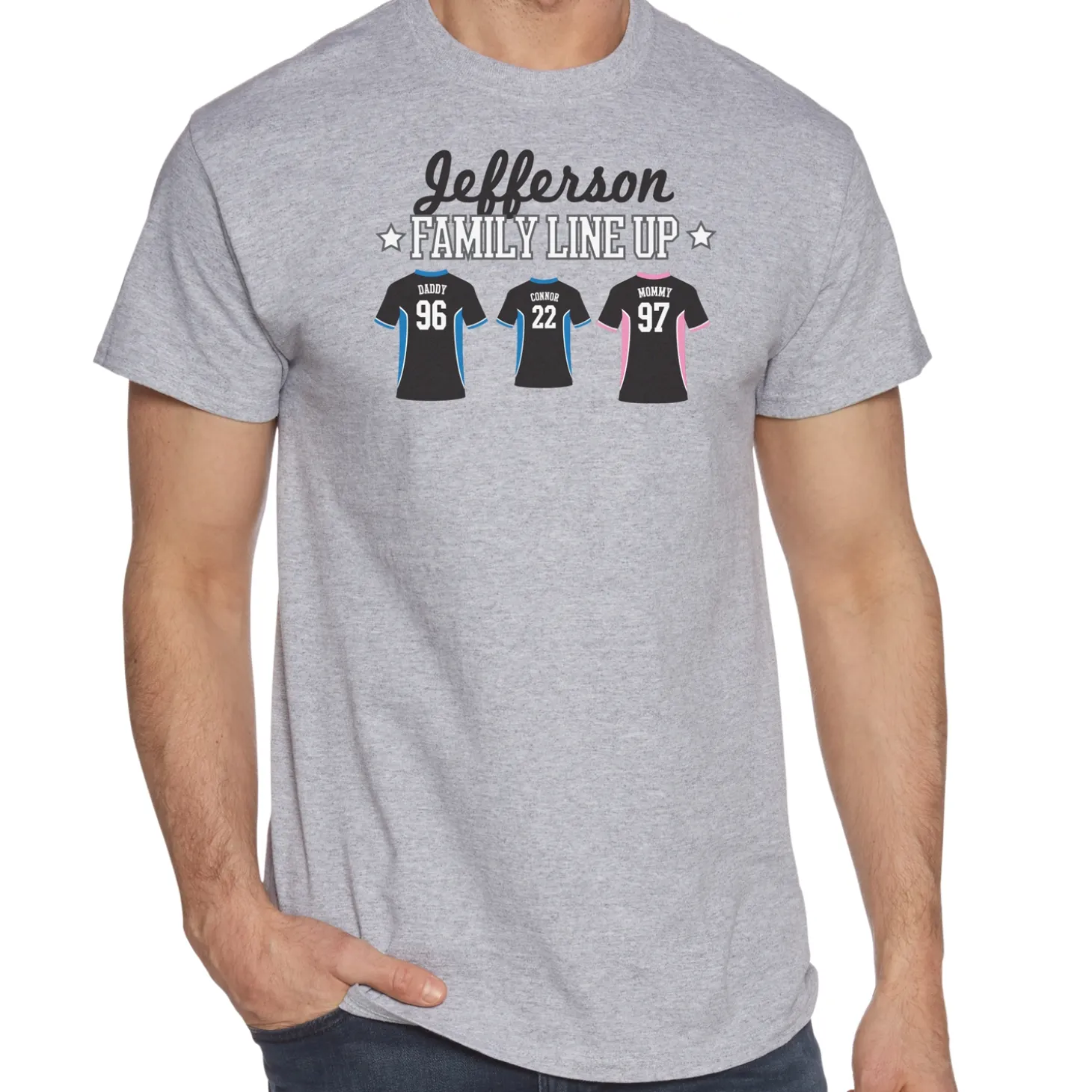 Family Line Up Sports T-Shirt