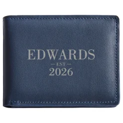 Family Name Anti-Theft Leather Wallet