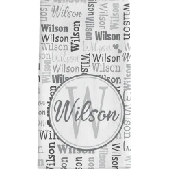 Family Name Collage Bath Towels
