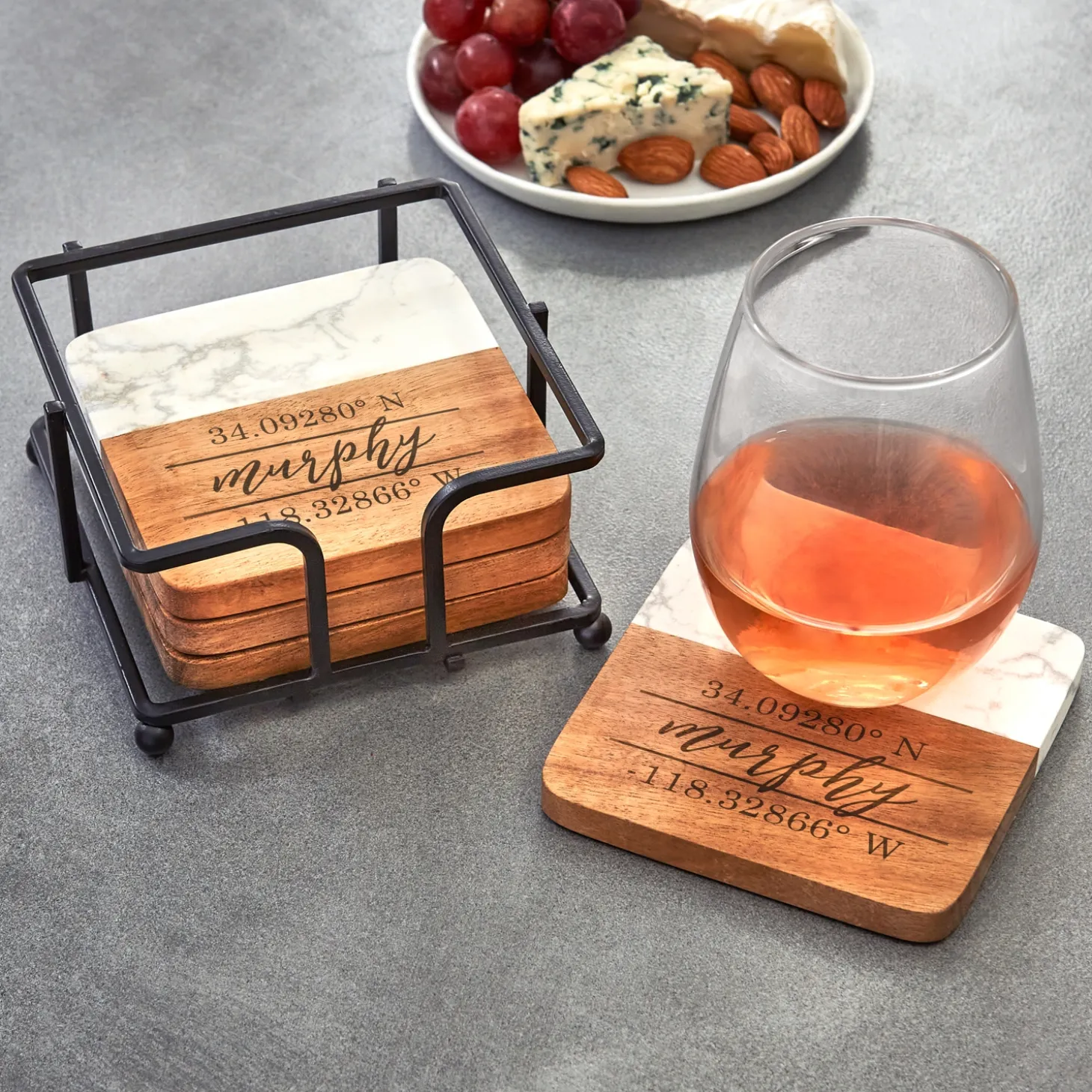 Family Name Coordinates Marble Wood Coasters