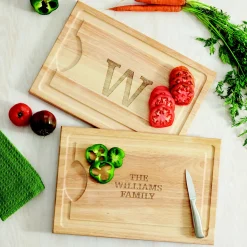 Family Name/ Initial Maple Wood Cutting Board