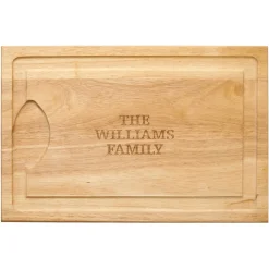 Family Name/ Initial Maple Wood Cutting Board