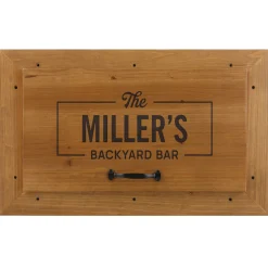 Family Name Outdoor Wooden Cooler