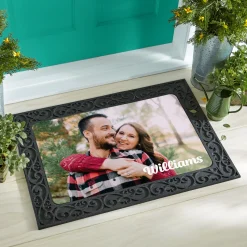 Family Name Photo Doormat