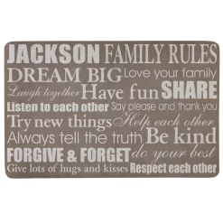 Family Rules Doormat
