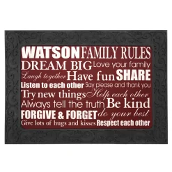 Family Rules Doormat