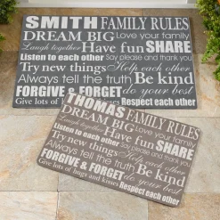 Family Rules Doormat