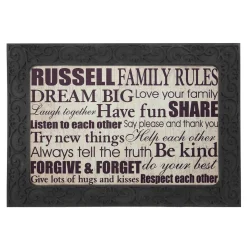 Family Rules Doormat