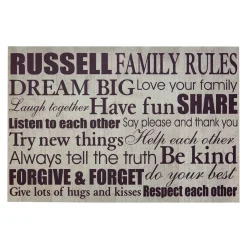 Family Rules Doormat