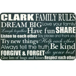 Family Rules Doormat
