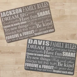 Family Rules Doormat