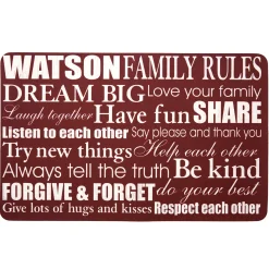 Family Rules Doormat