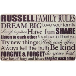 Family Rules Doormat