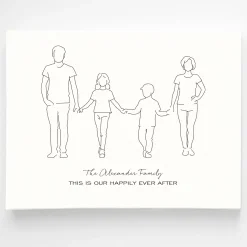 Family Silhouette Wall Art