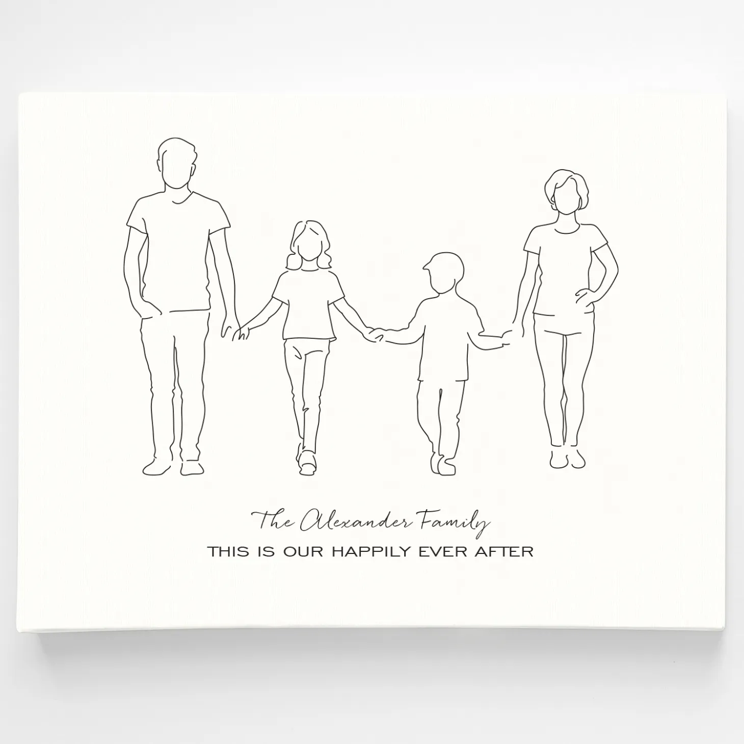 Family Silhouette Wall Art