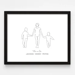 Family Silhouette Wall Art