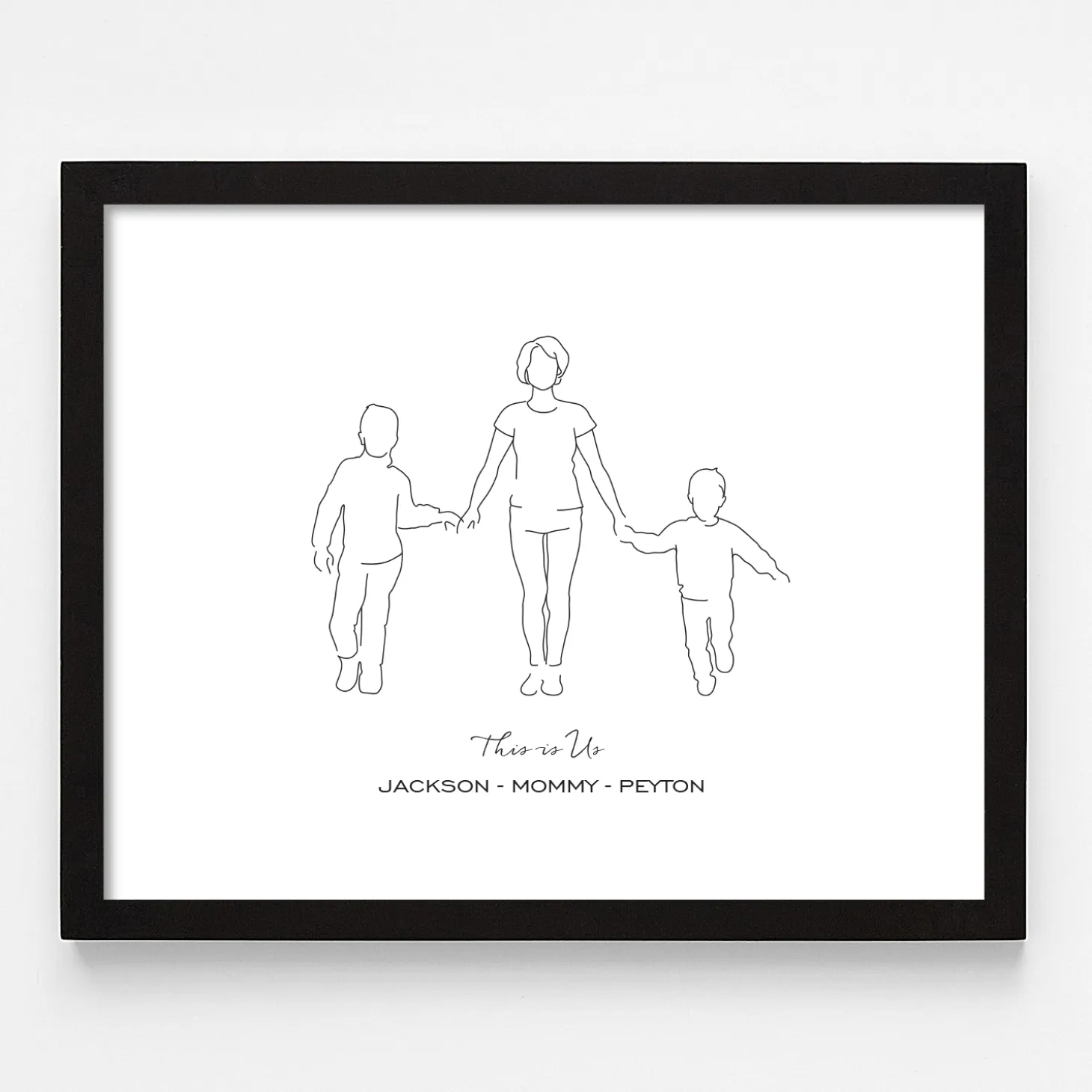 Family Silhouette Wall Art