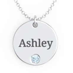 Family Tokens Birthstone Name Necklace