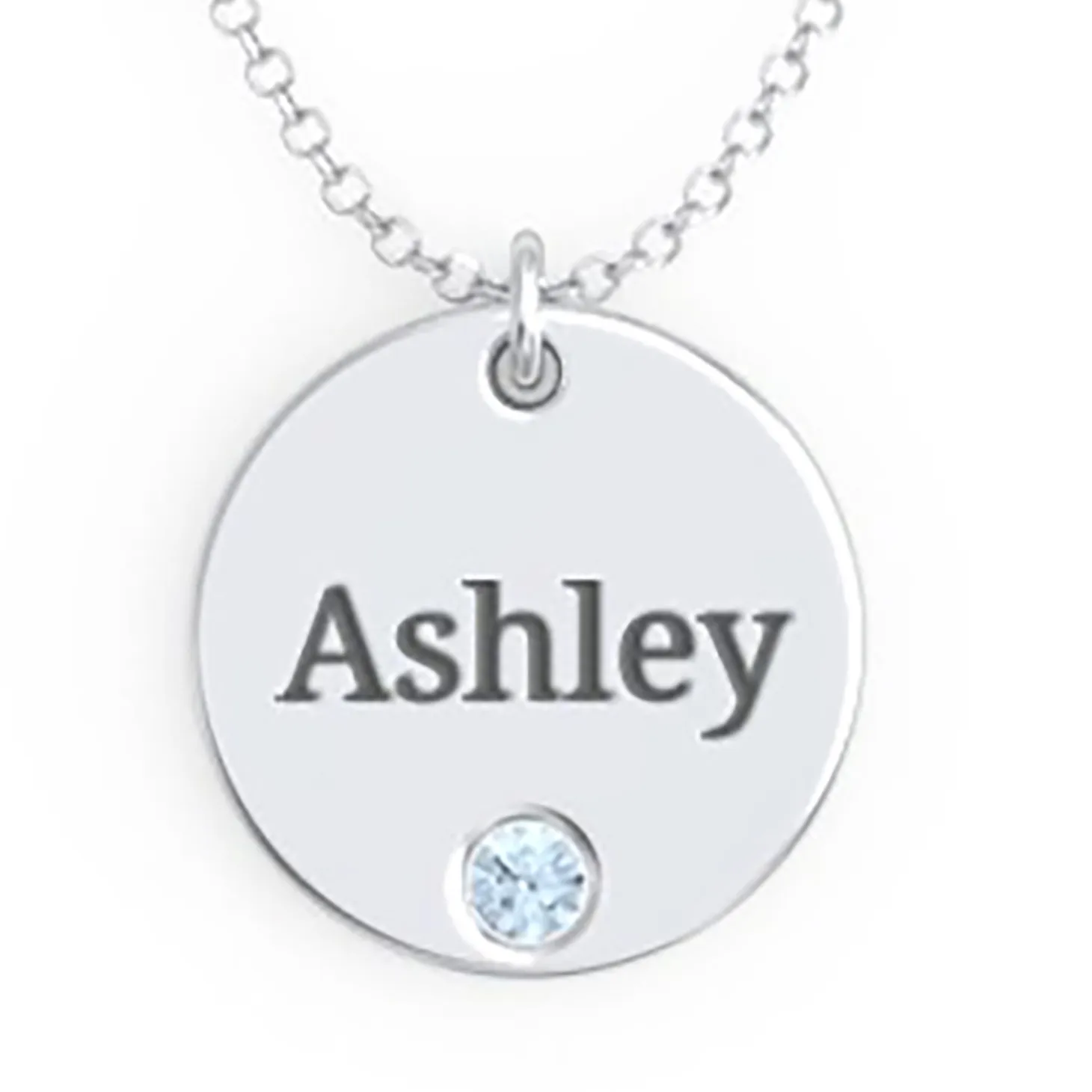 Family Tokens Birthstone Name Necklace