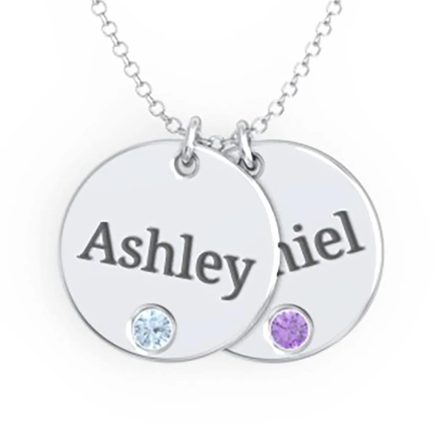 Family Tokens Birthstone Name Necklace
