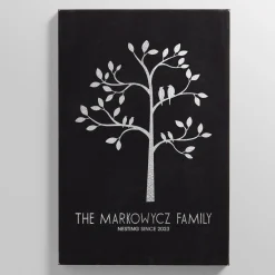 Family Tree Leather Wall Art