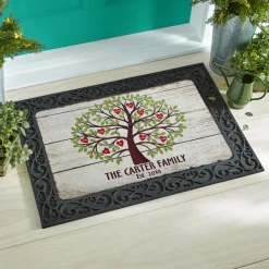 Family Tree of Hearts Doormat