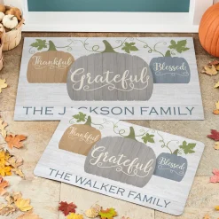 Farmhouse Pumpkins Doormat