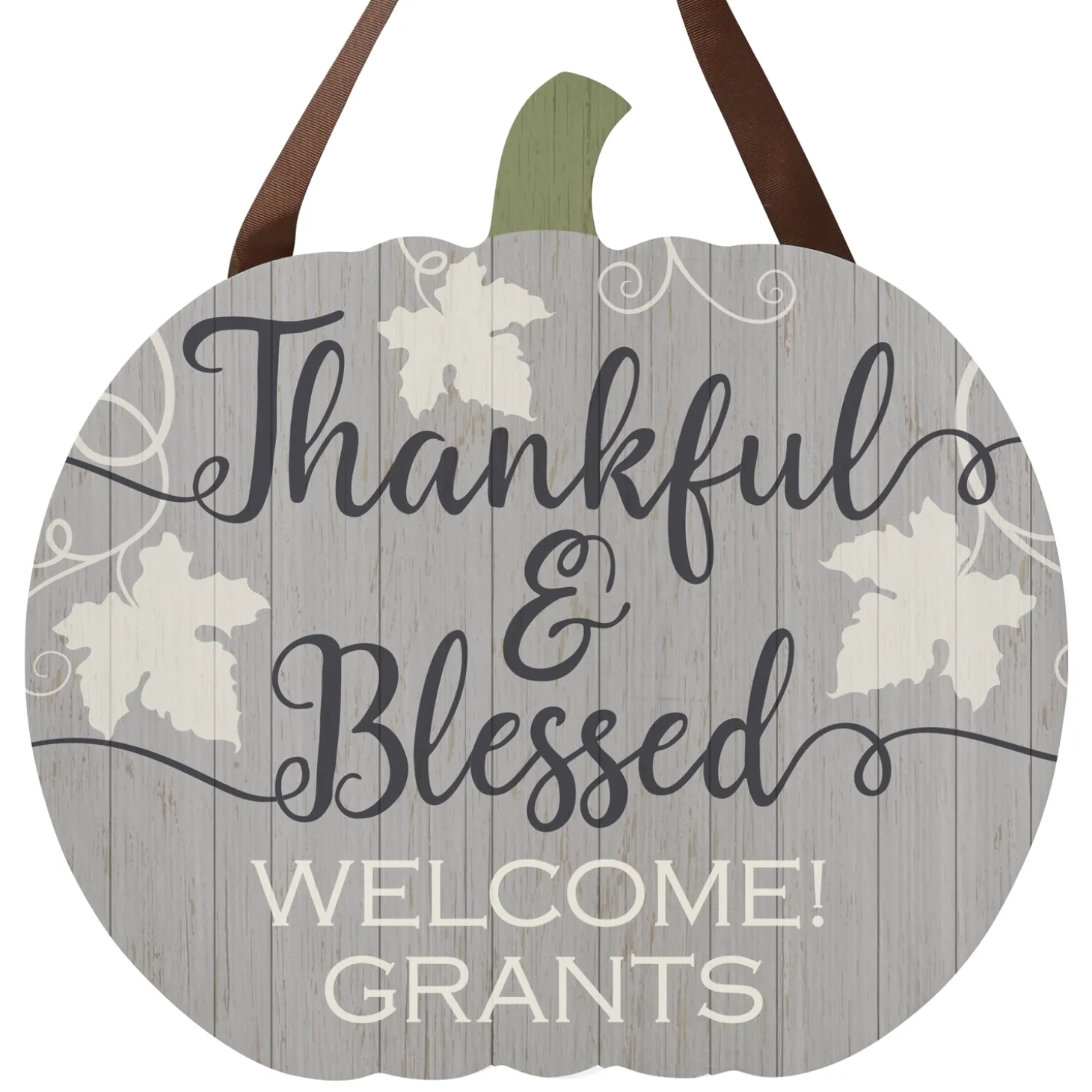 Farmhouse Pumpkins Hanging Wood Sign