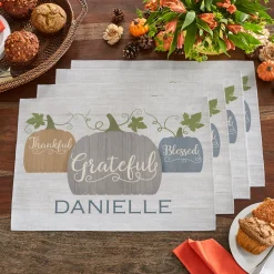 Farmhouse Pumpkins Table Runner & Placemats