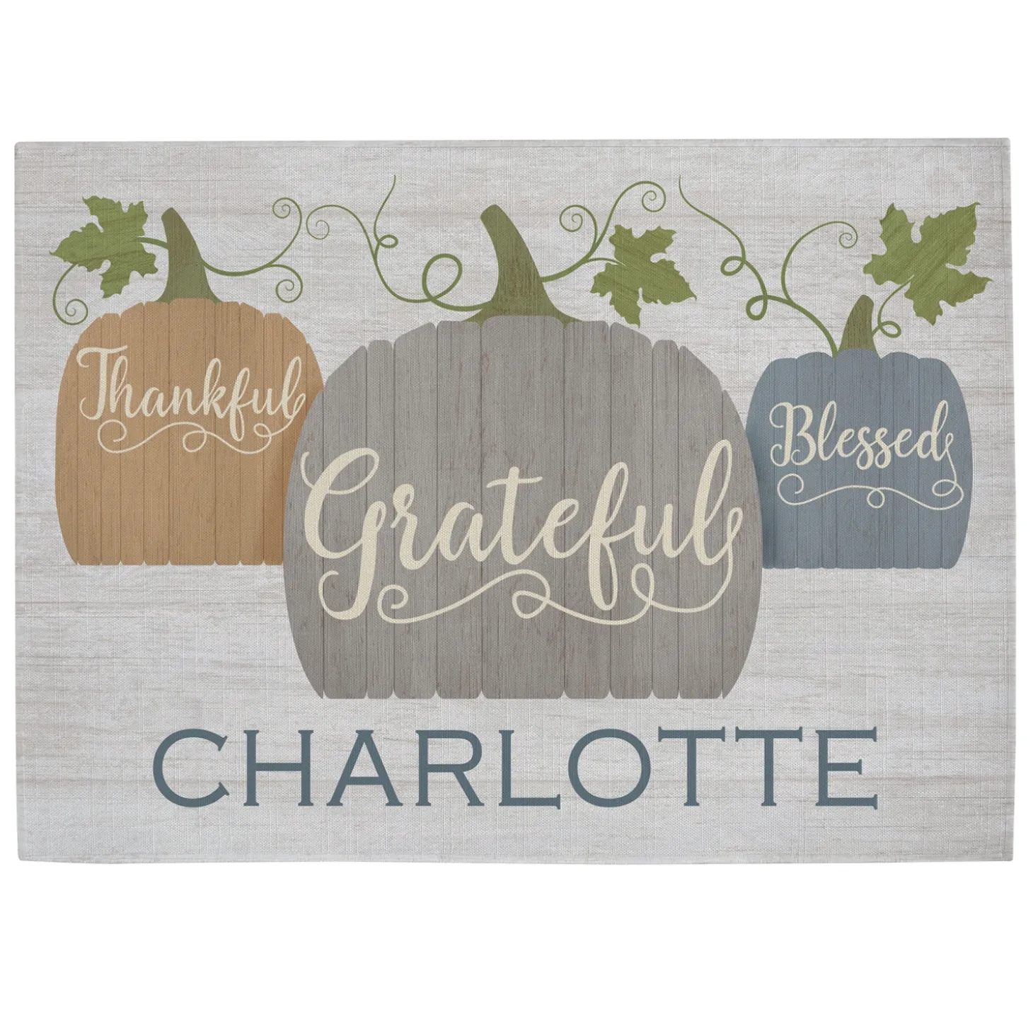 Farmhouse Pumpkins Table Runner & Placemats