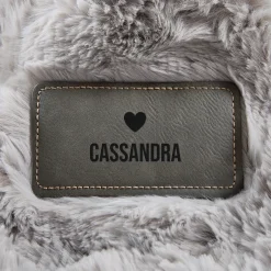 Faux Fur Gray Luxe Plush Blanket